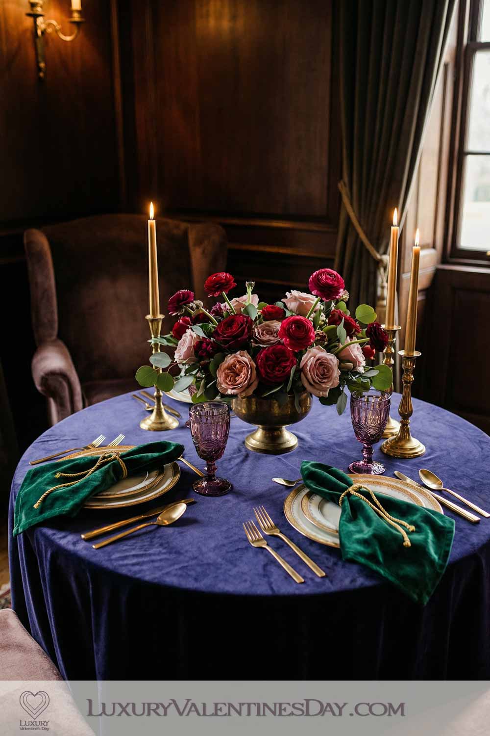 Valentines Day Party Decor Ideas Jewel‑Tone Modern Romance