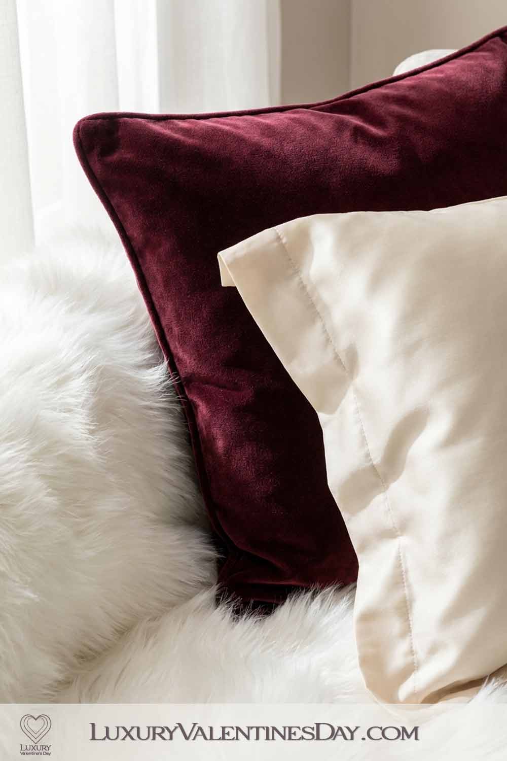 Valentines Day Bedroom Decor Ideas Velvet Silk Faux Fur