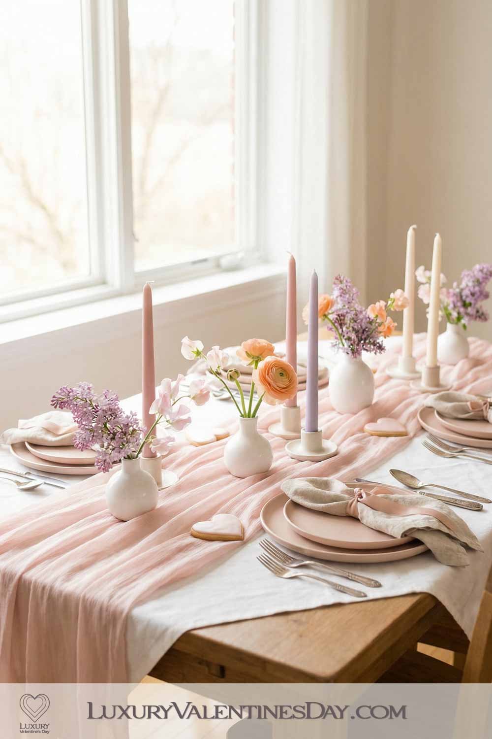 Valentines Day Party Decor Ideas Soft Pastel Colours