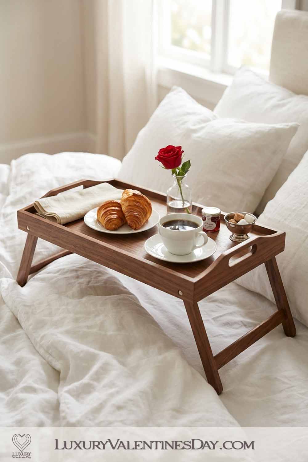 Valentines Day Bedroom Decor Ideas Breakfast in Bed