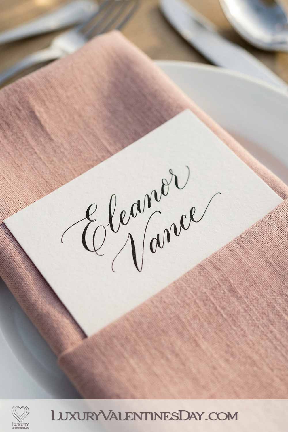 Valentines Day Party Decor DIY Place Cards with Personal Notes