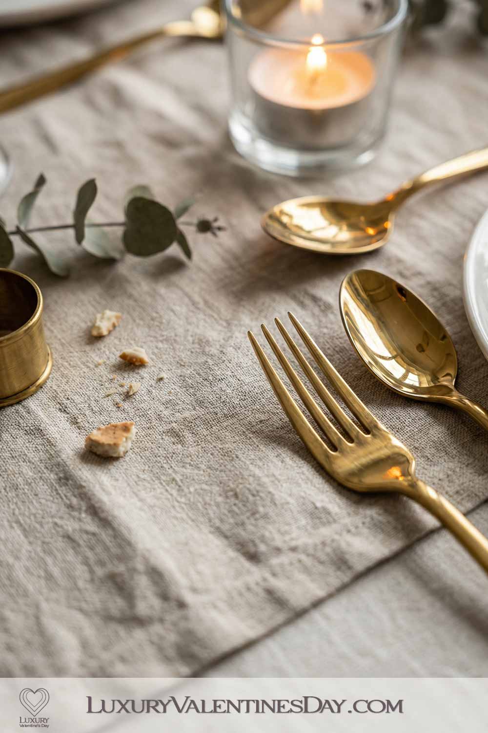Valentines Day Party Decor Mixed Metallic Tablescape