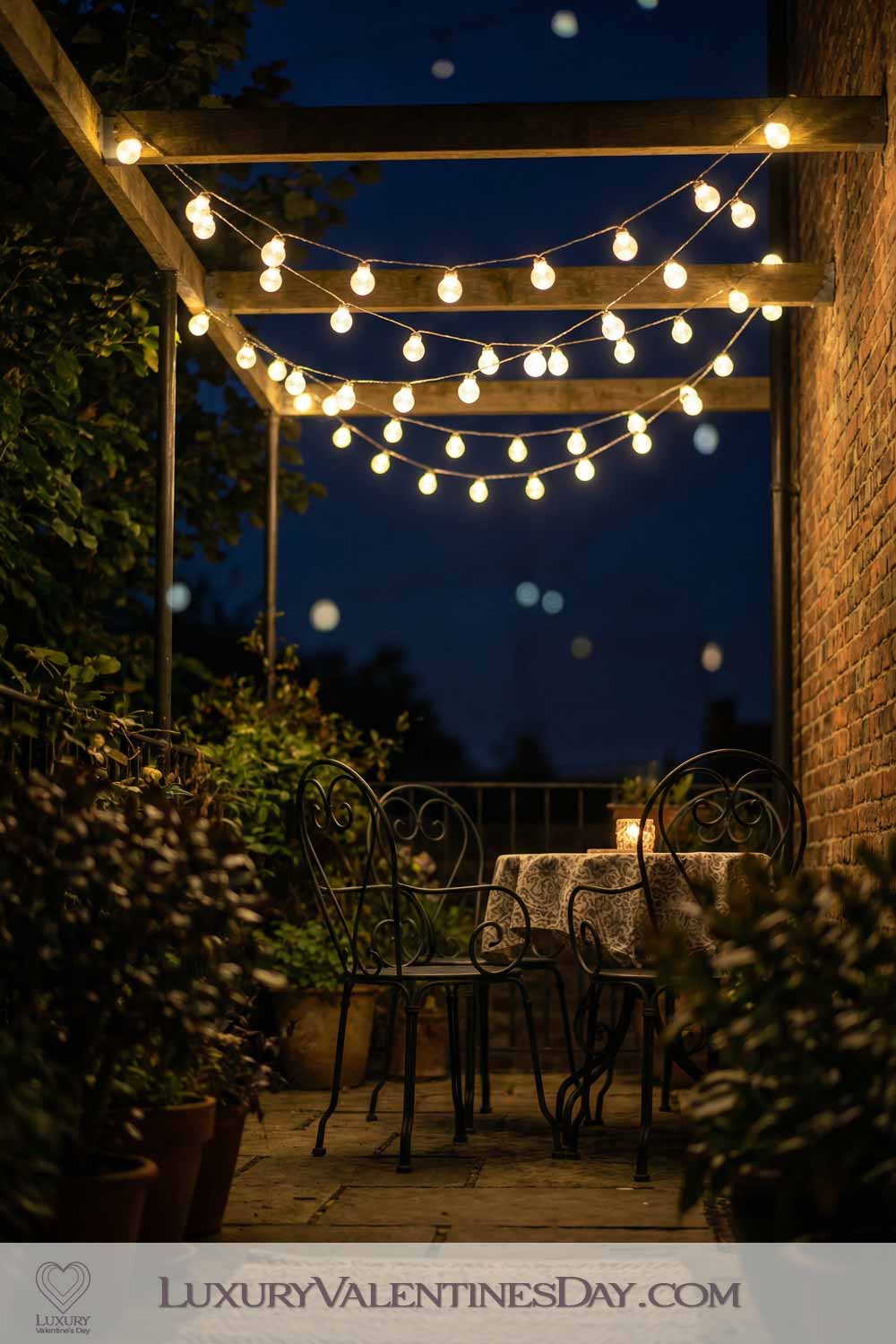 Valentines Day Party Decor Garden or Patio Glow-Up