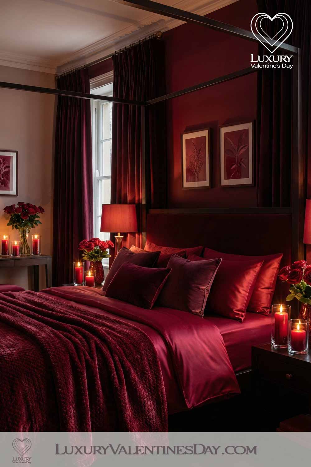 Bold Passionate Red Valentine Bedroom Ideas