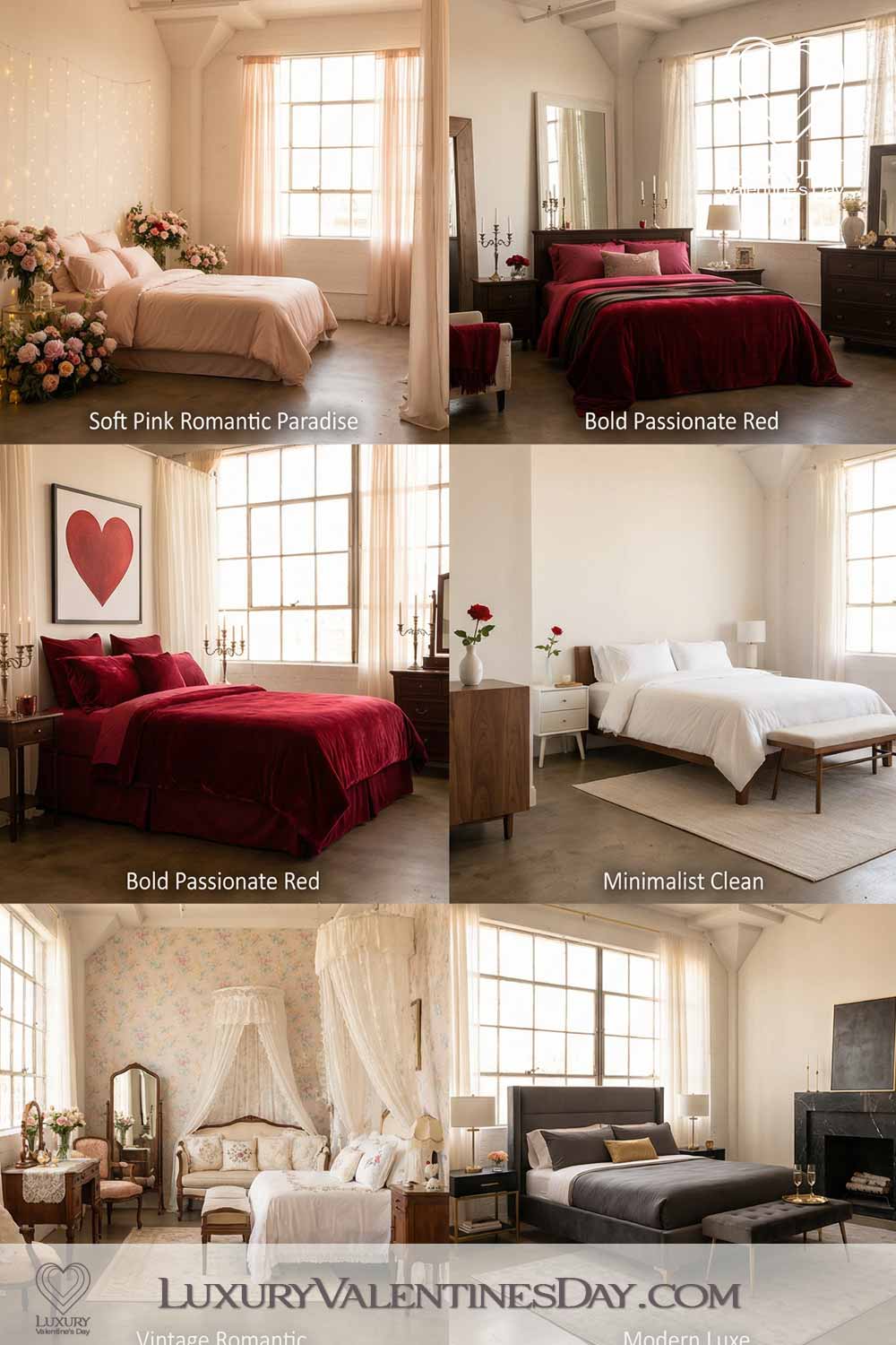 Valentine Bedroom Aesthetic Styles Compared